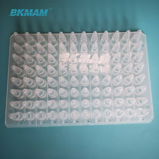 중국 공장은 핵산 테스트용 일회용 96웰 PCR 플라스틱 플레이트를 공급합니다.