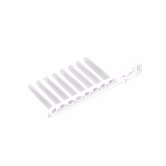 8 스트립 깊은 우물 플레이트 투명 팁 빗 실험실 소모품 8